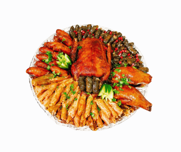 بط محمرة 3ك + ورق عنب 1ك + =نص ممبار + 1ك كرنب + جوز حمام