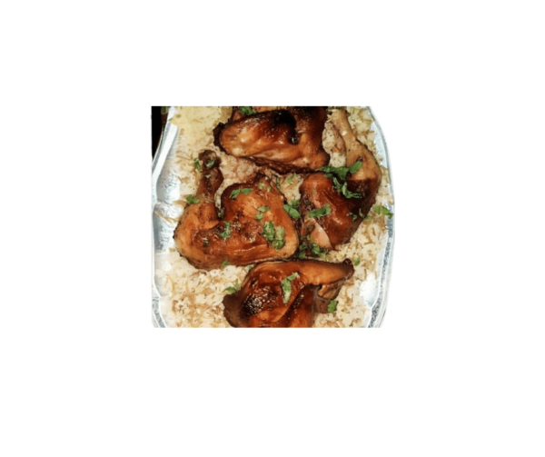 رز ابيض بالشعرية مع اربع وراك مشوى